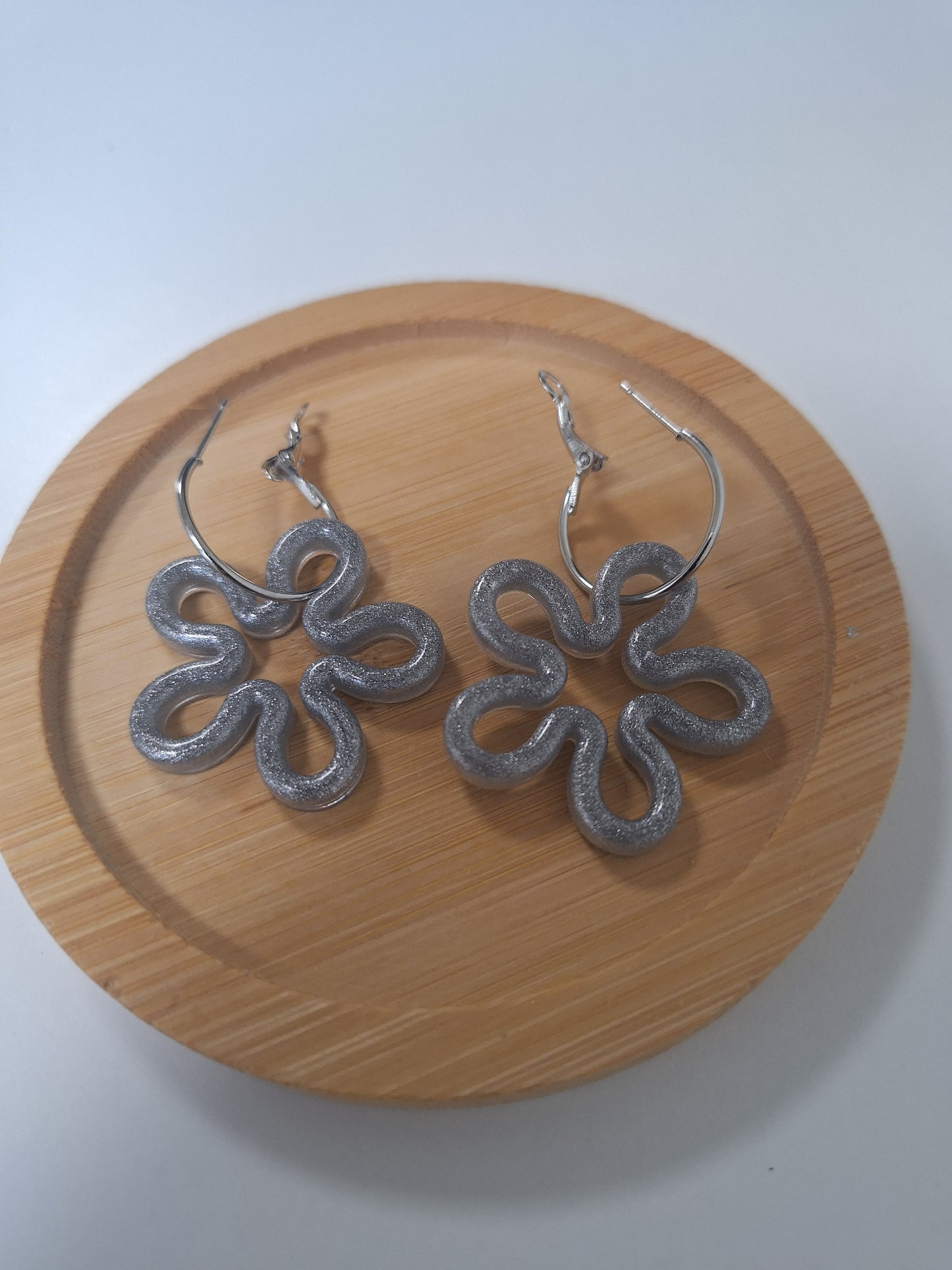 Boucles d'oreilles pampille fleur