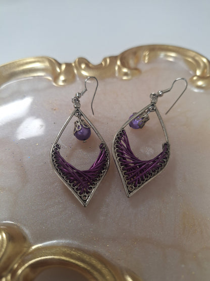 Boucles d'oreilles tressées
