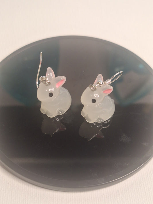 Boucle d oreille lapin