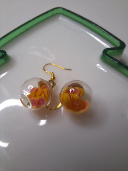 Boucles d oreilles globe fruit