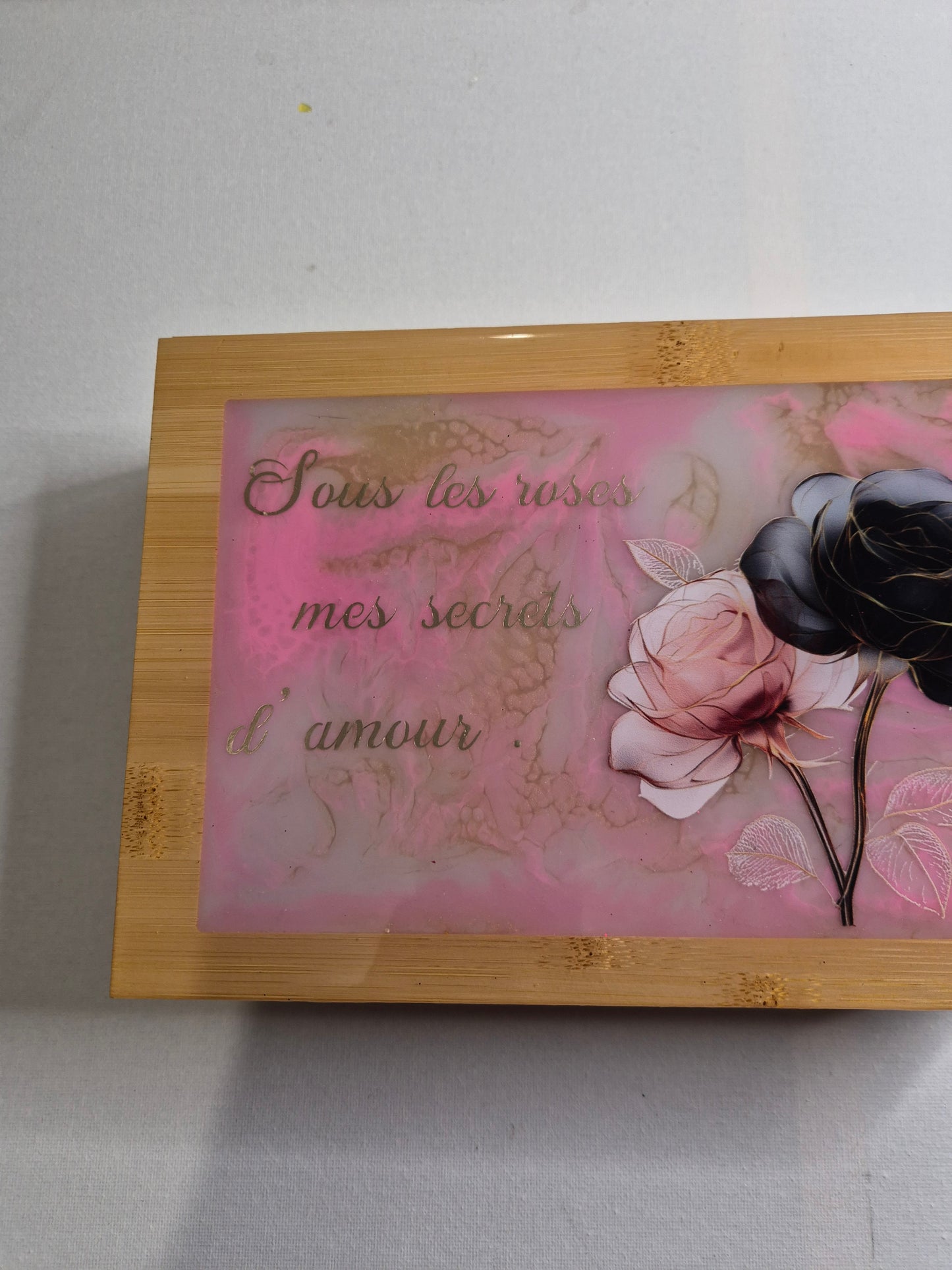 Boite a bijoux rose