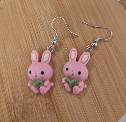 Boucles d'oreilles lapin