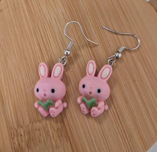 Boucles d'oreilles lapin