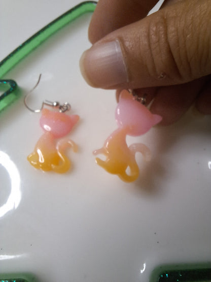 Boucles d'oreilles chat