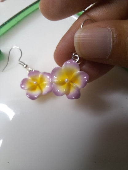 Boucles d'oreilles fleur de tiare