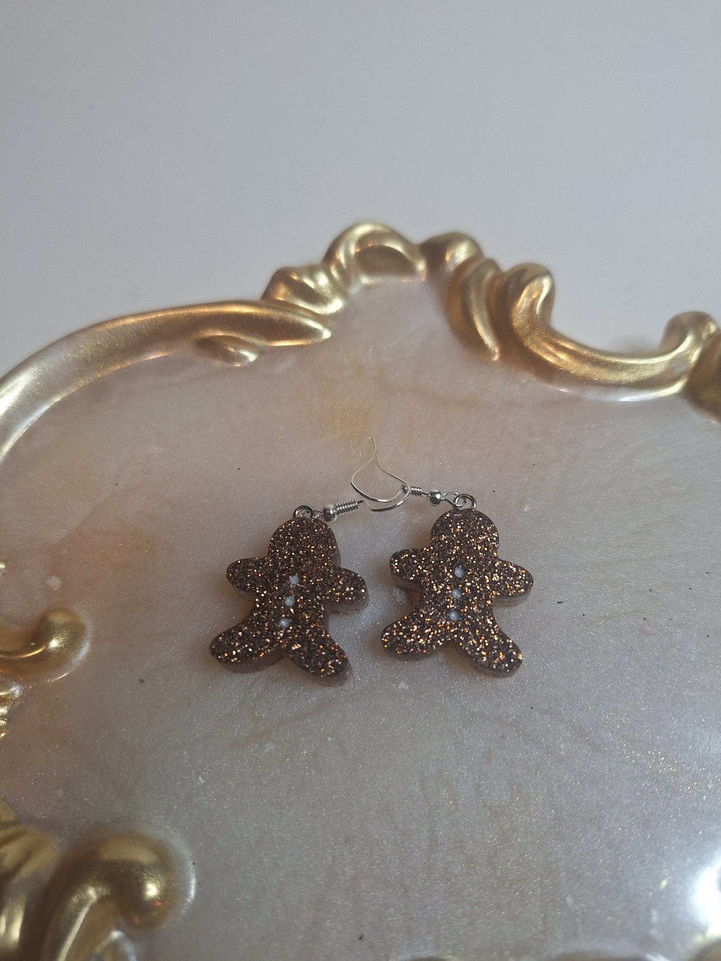 Boucles d'oreilles pain d épices