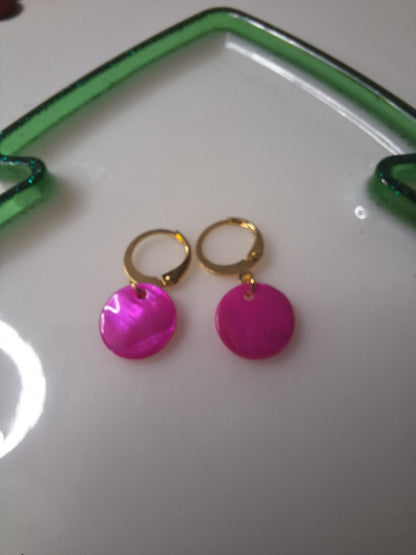 Boucles d'oreilles pastille