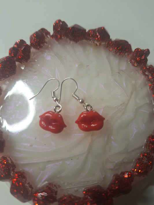 Boucles d'oreilles bouche
