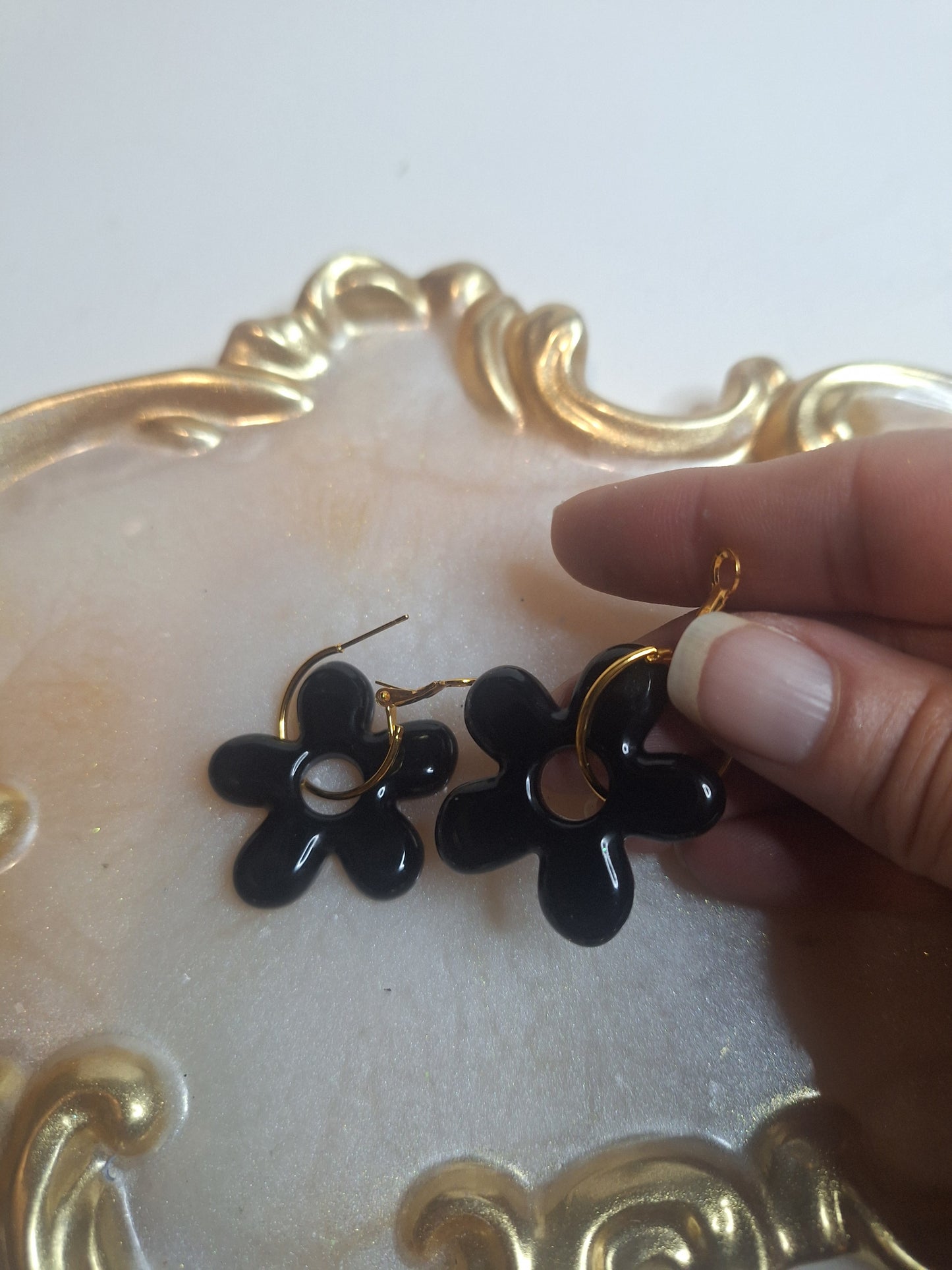 Boucles d oreilles 5 pétales