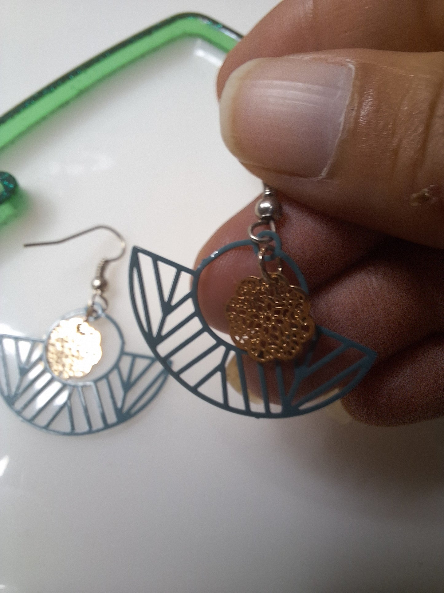 Boucles d'oreilles demi cercle