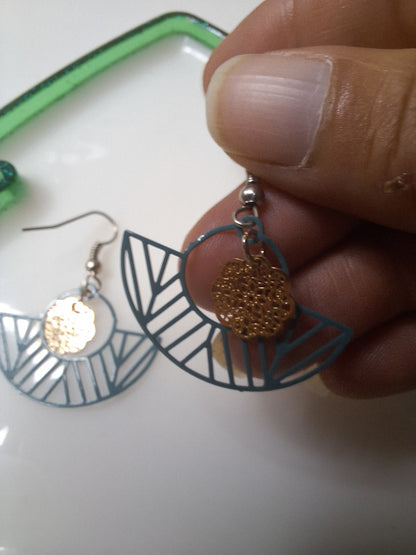Boucles d'oreilles demi cercle