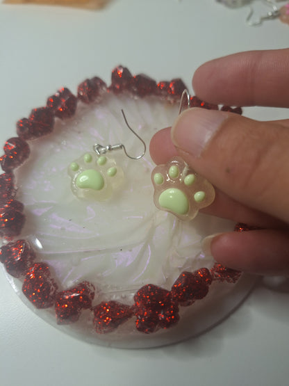 Boucles d'oreilles patte de chat