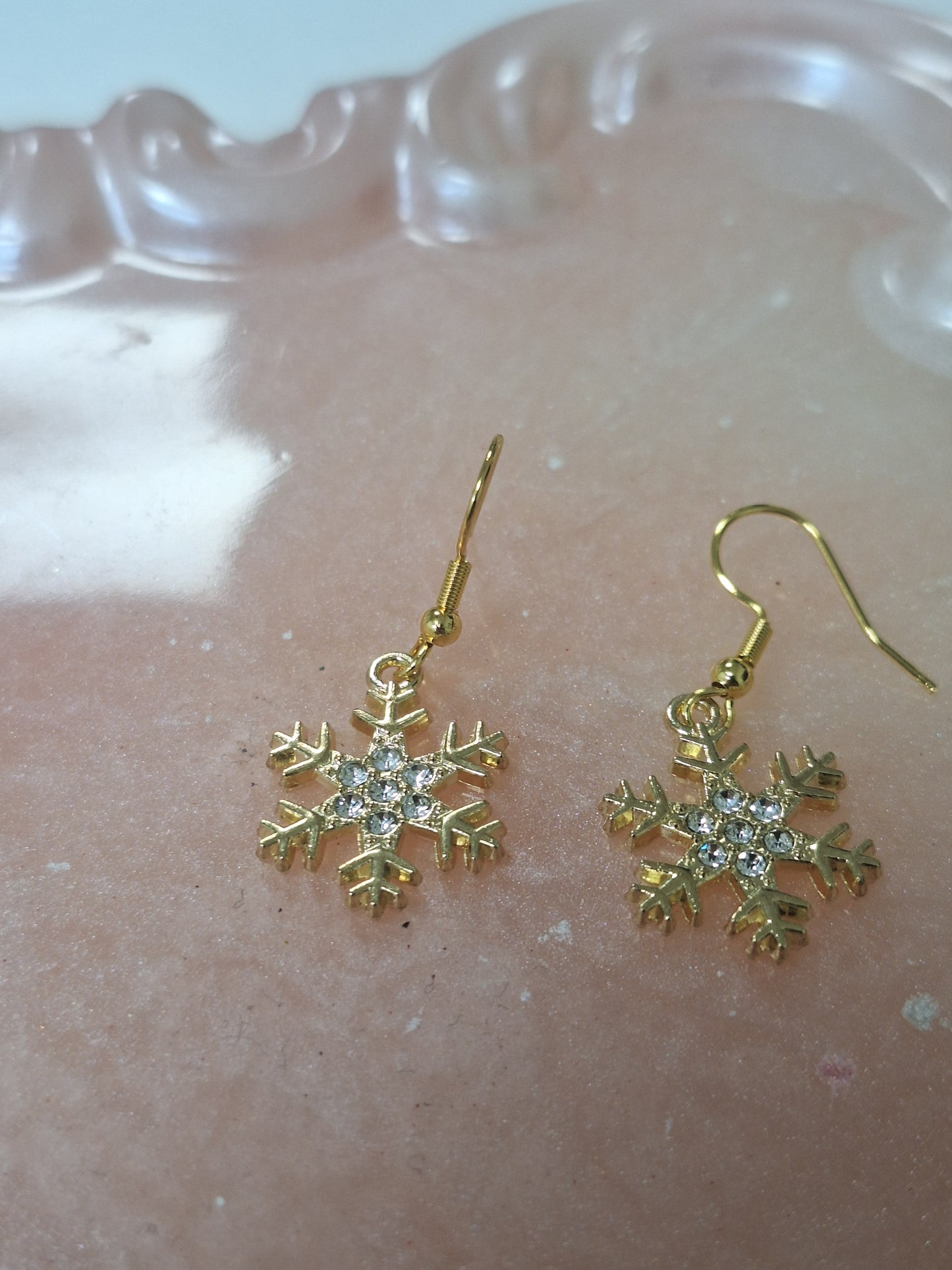 Boucles d'oreilles flocon de neige
