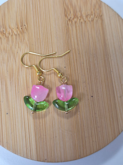 Boucles d'oreilles tulipe 🌷