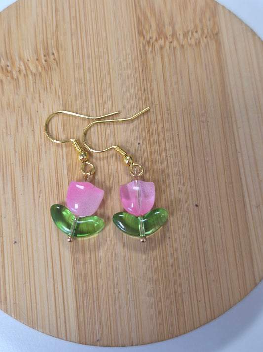 Boucles d'oreilles tulipe 🌷