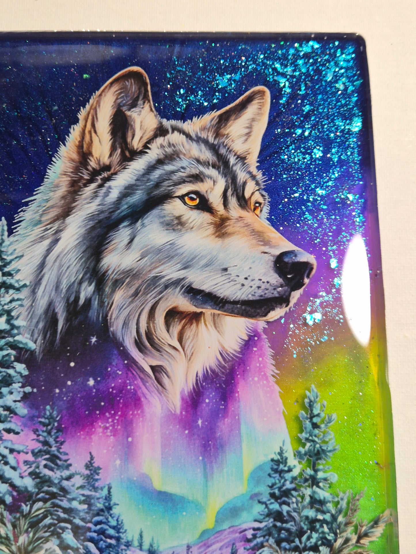 Décoration murale loup
