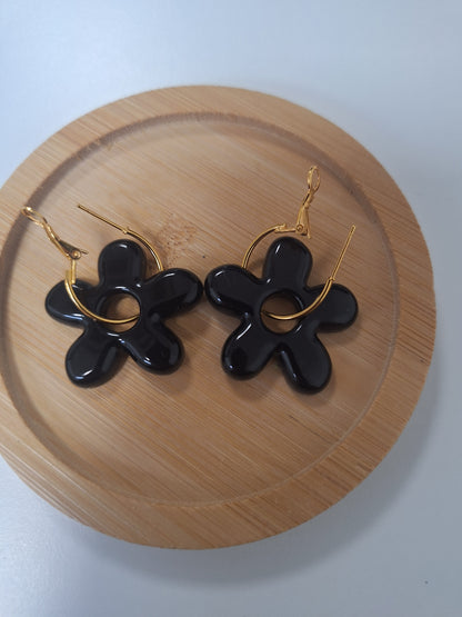 Boucles d oreilles 5 pétales