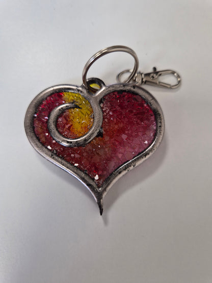 Porte cle coeur