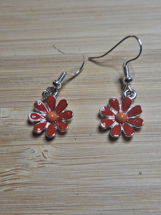 Boucles d'oreilles marguerite
