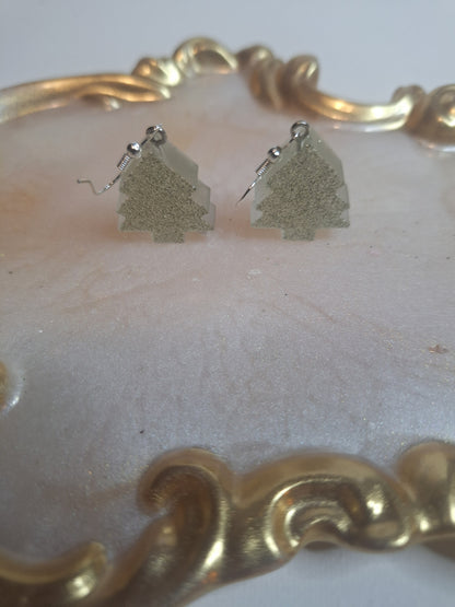 Boucles d'oreilles sapin de Noël 🎄