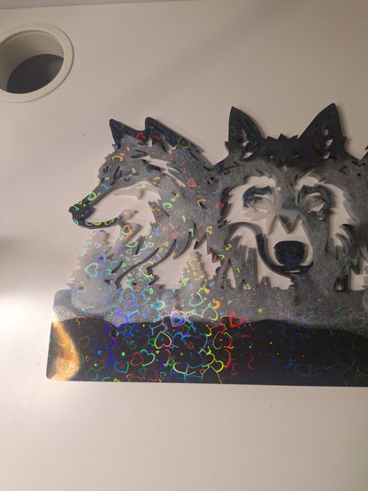 Suspension murale loup