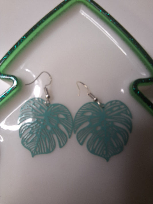 Boucles d'oreilles feuille