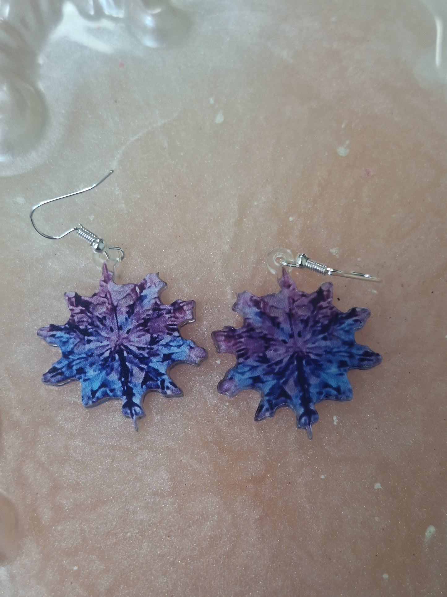 Boucles d'oreilles flocons de neige