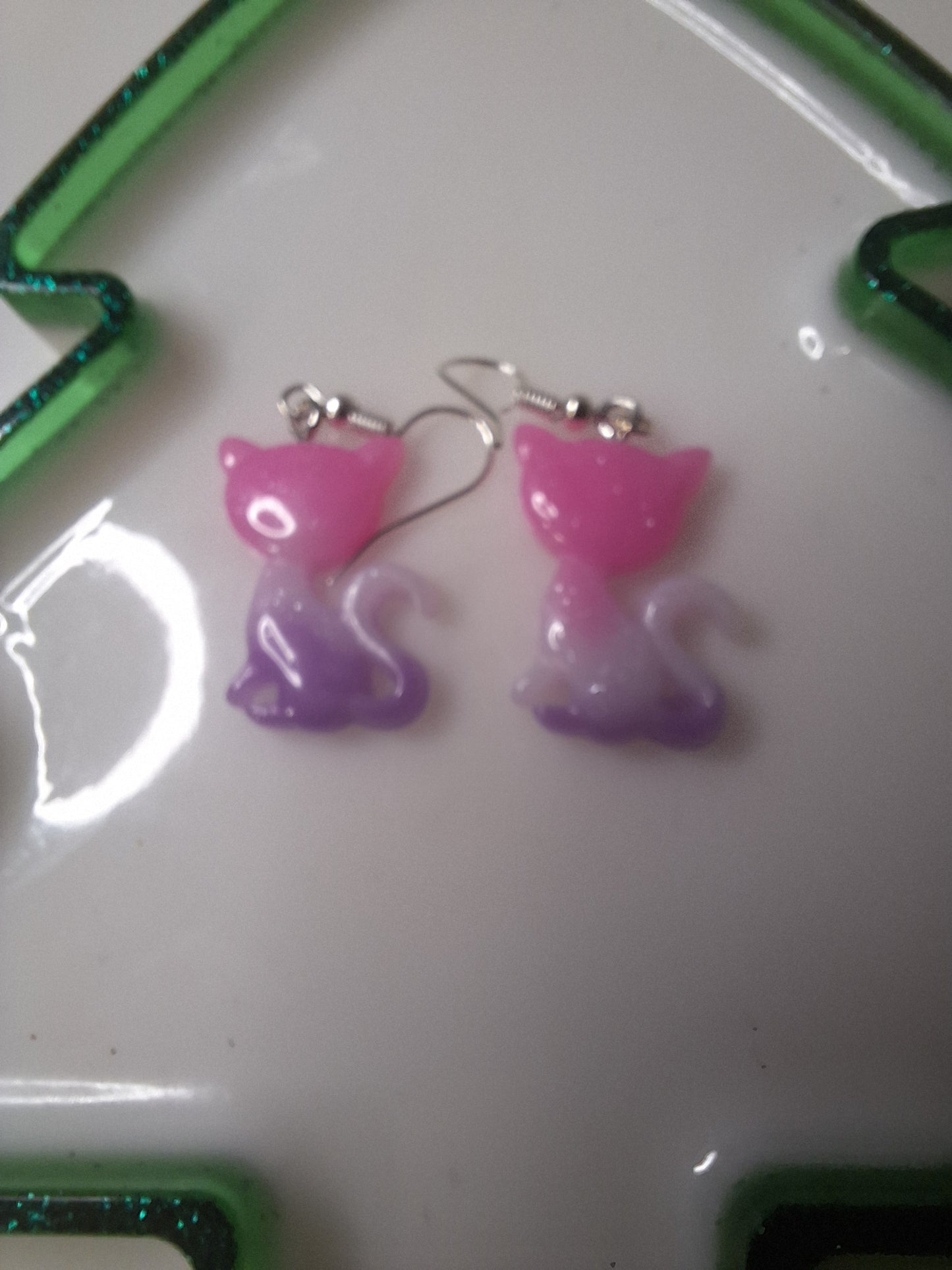 Boucles d'oreilles chat