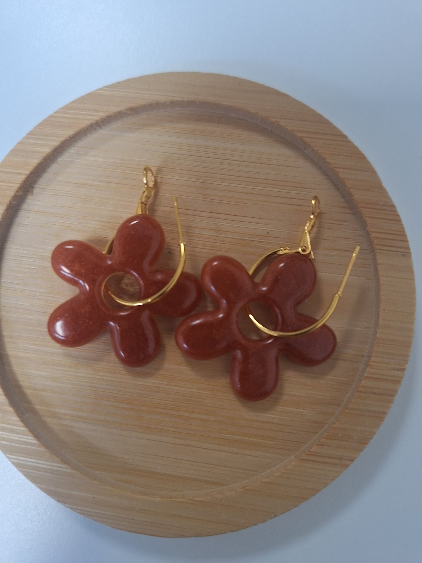 Boucles d oreilles 5 pétales