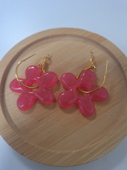 Boucles d oreilles 5 pétales