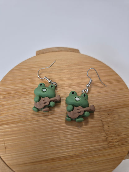 Boucles d'oreilles grenouille