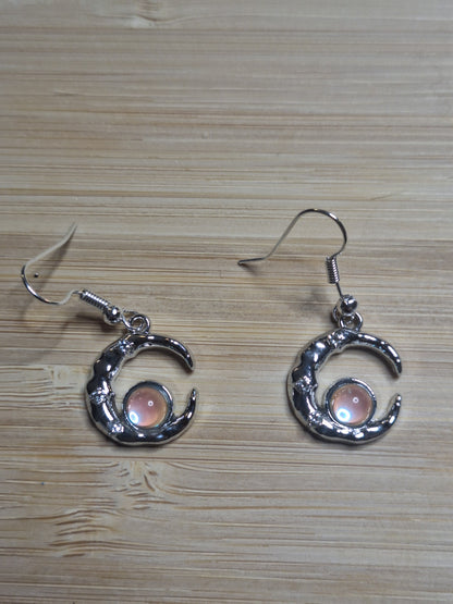 Boucles d'oreilles lune