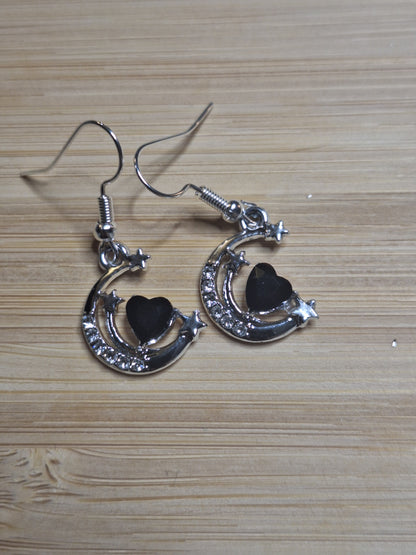 Boucles d'oreilles lune