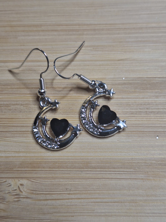 Boucles d'oreilles lune