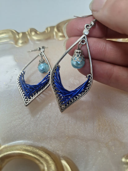 Boucles d'oreilles tressées