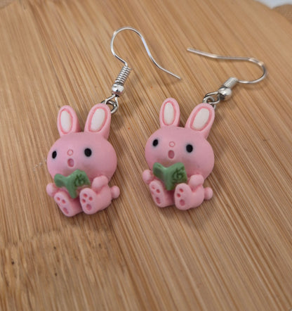 Boucles d'oreilles lapin