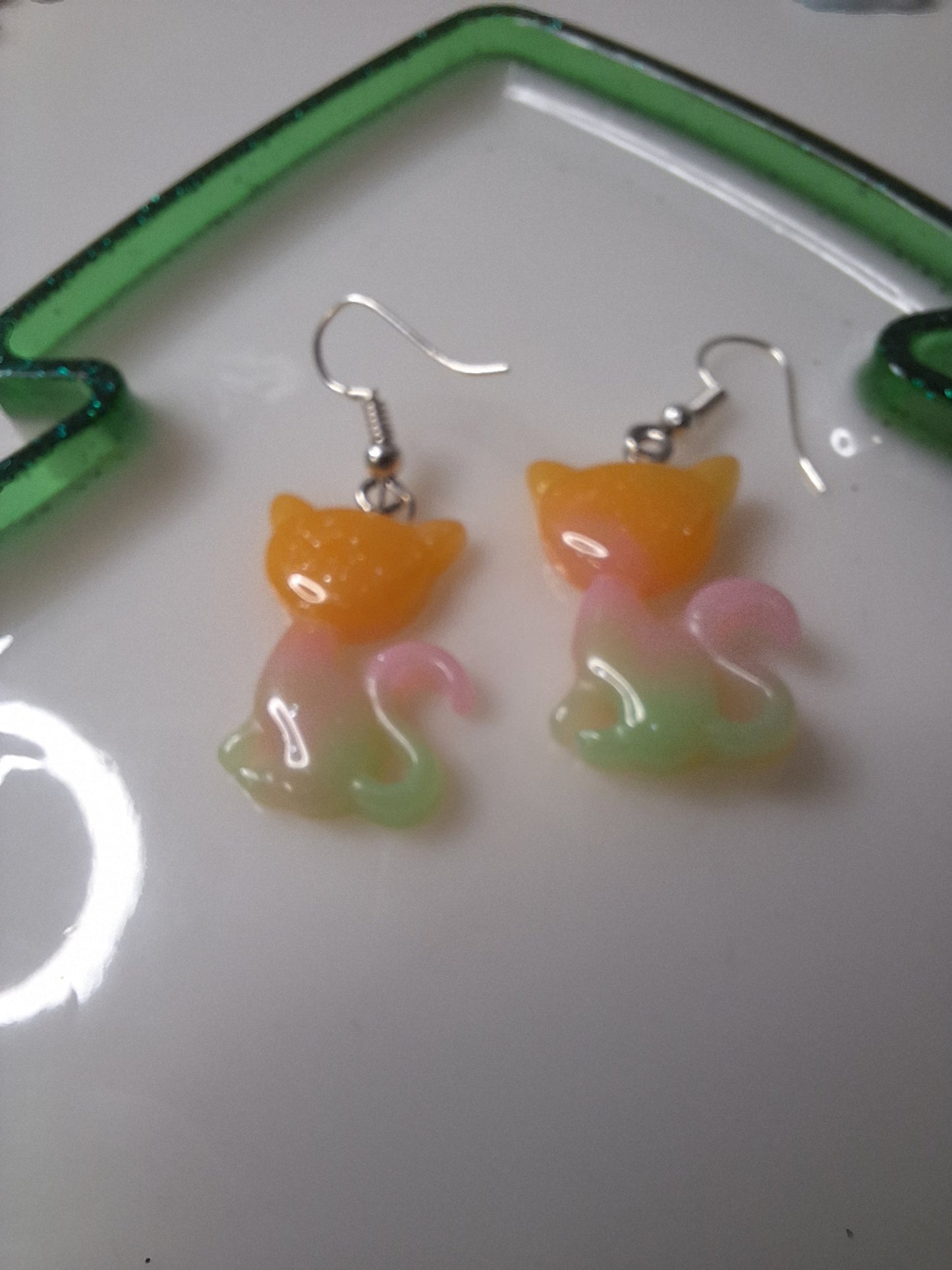 Boucles d'oreilles chat