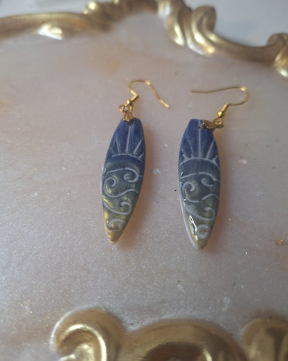 Boucles d'oreilles planche de surf