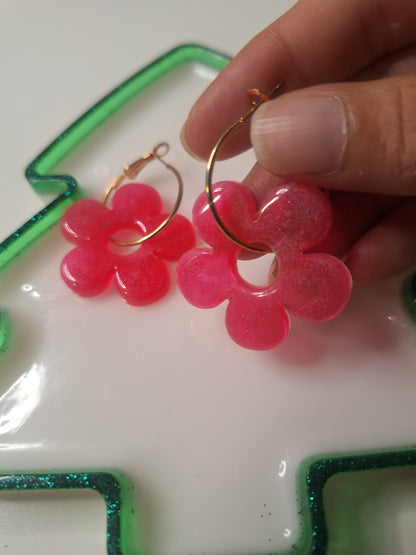 Boucles d'oreilles pampille marguerite