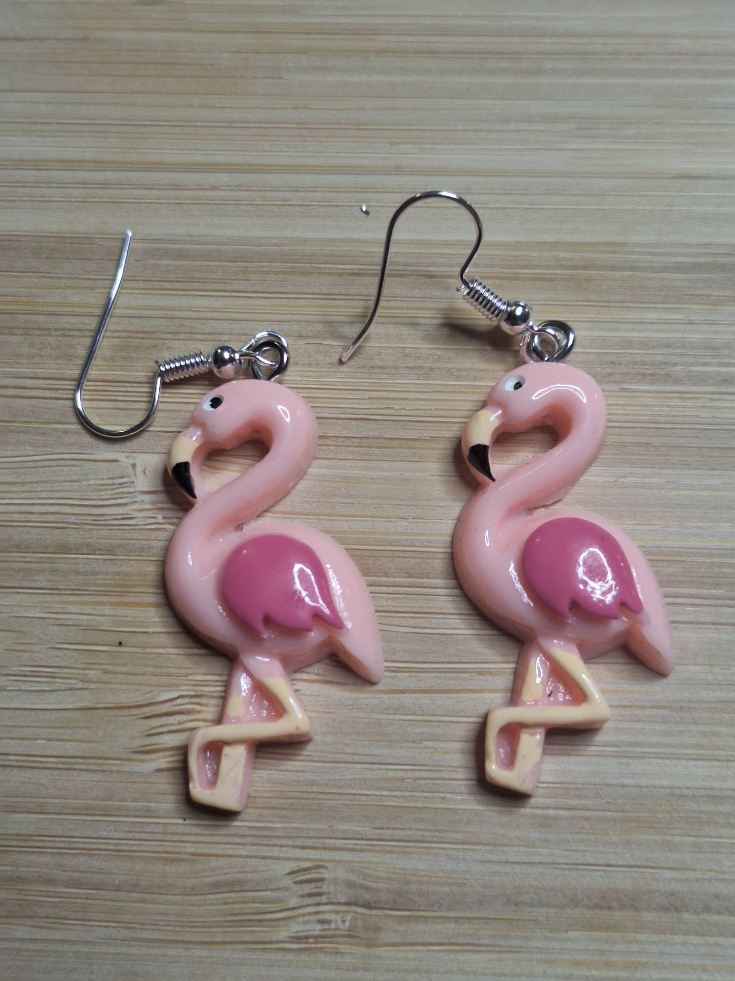 Boucles d'oreilles flamant rose