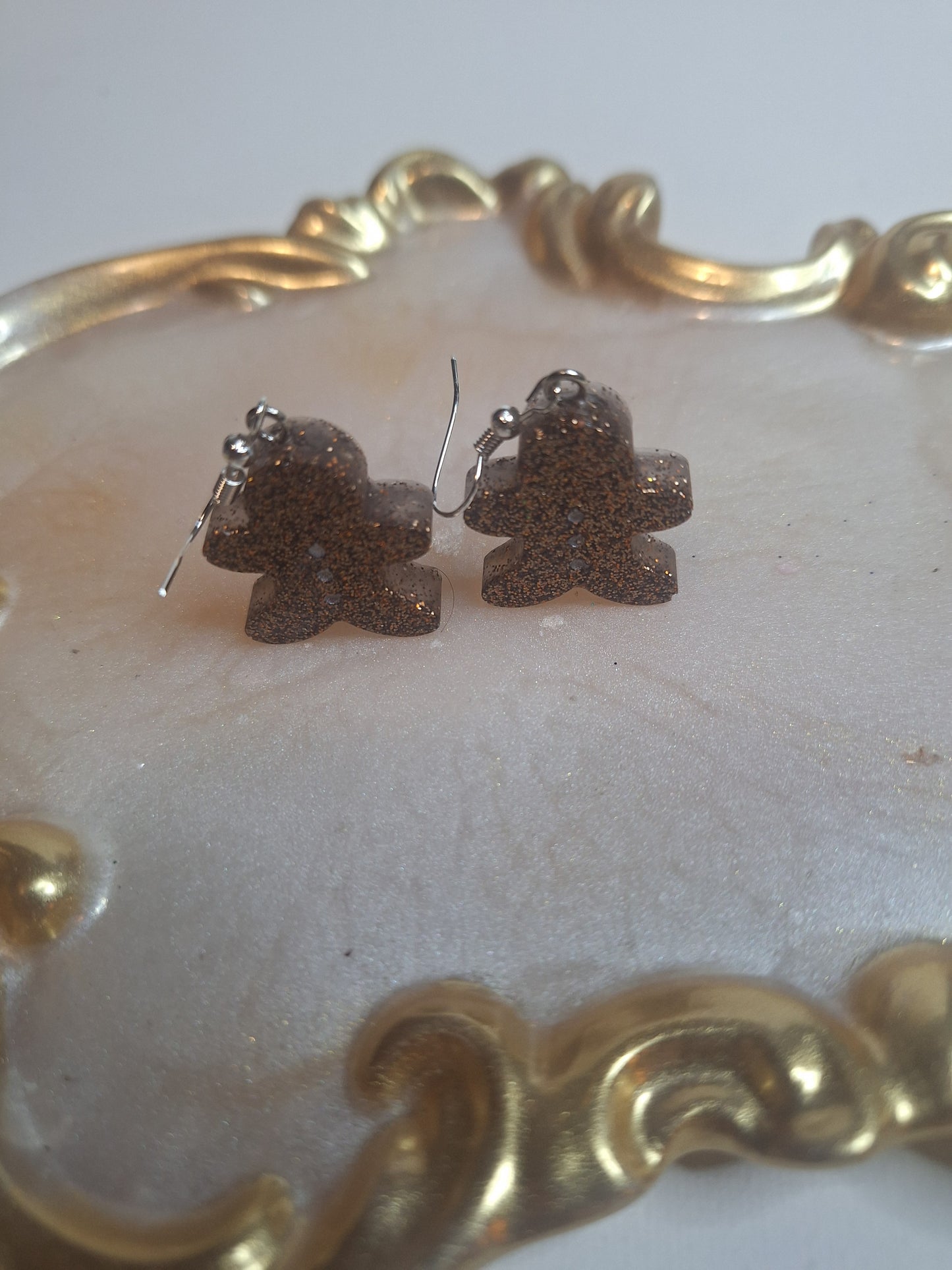 Boucles d'oreilles pain d épices