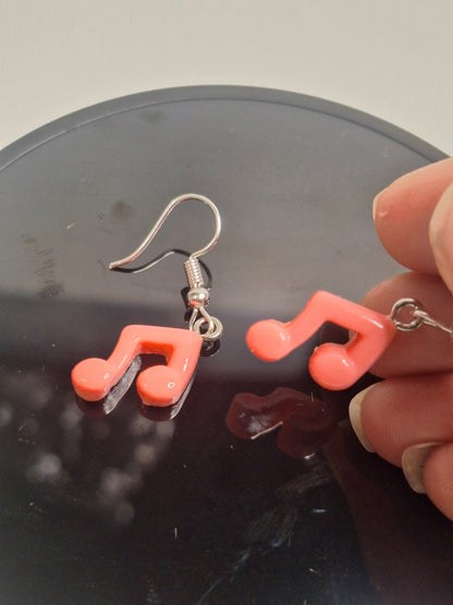 Boucle d oreille note de musique