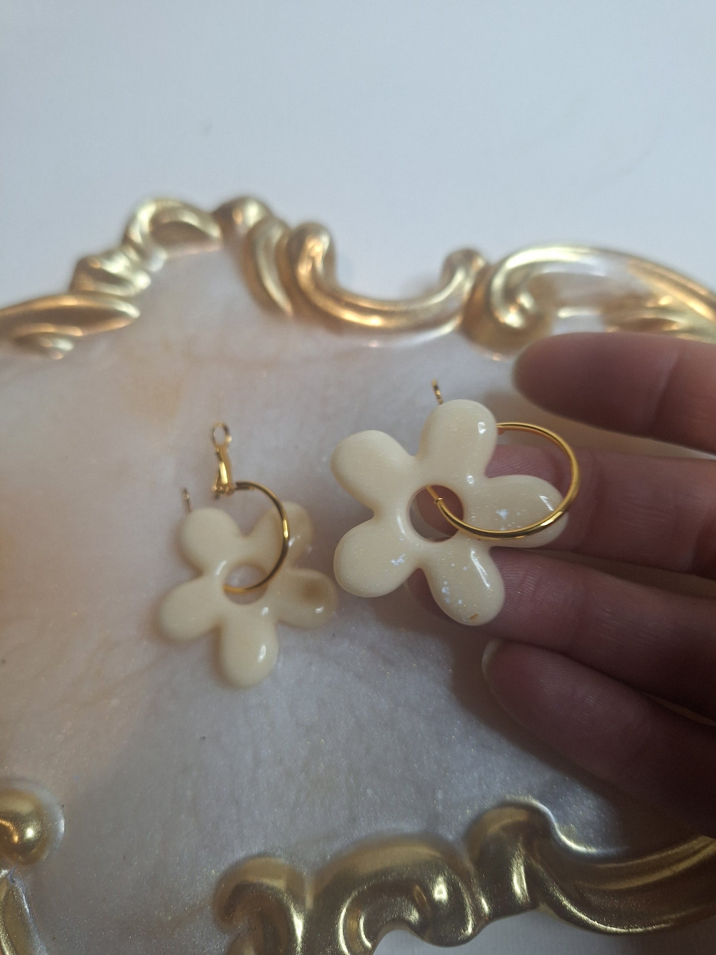 Boucles d oreilles 5 pétales