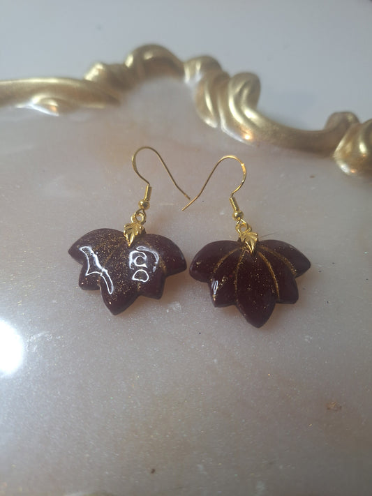 Boucles d'oreilles fleur de lotus