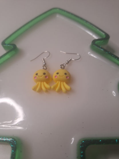 Boucles d'oreilles pieuvre