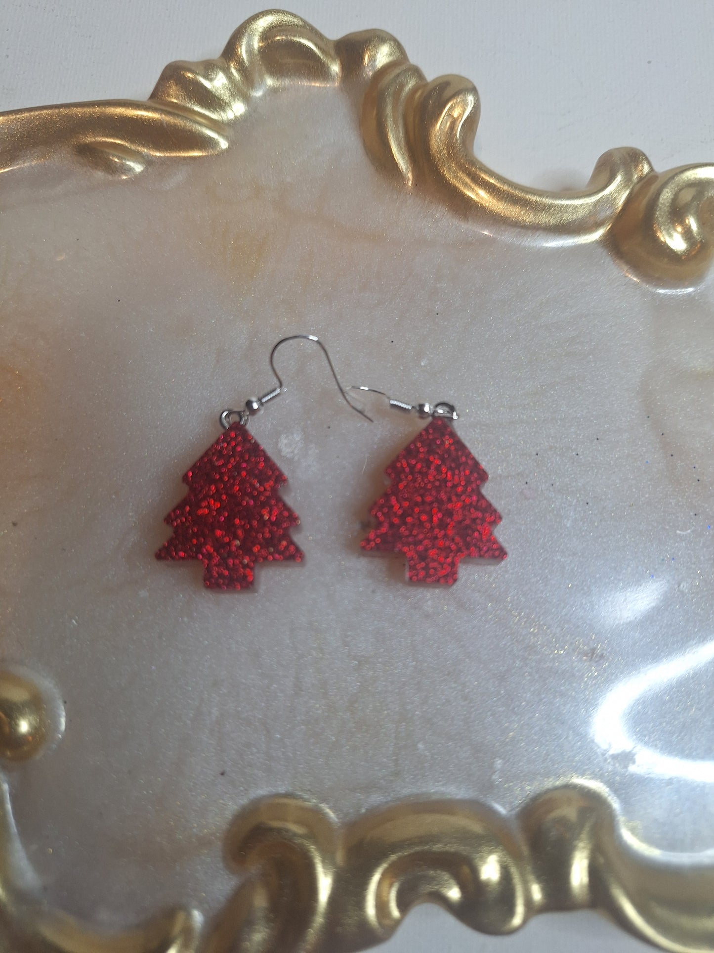 Boucles d'oreilles sapin de Noël 🎄