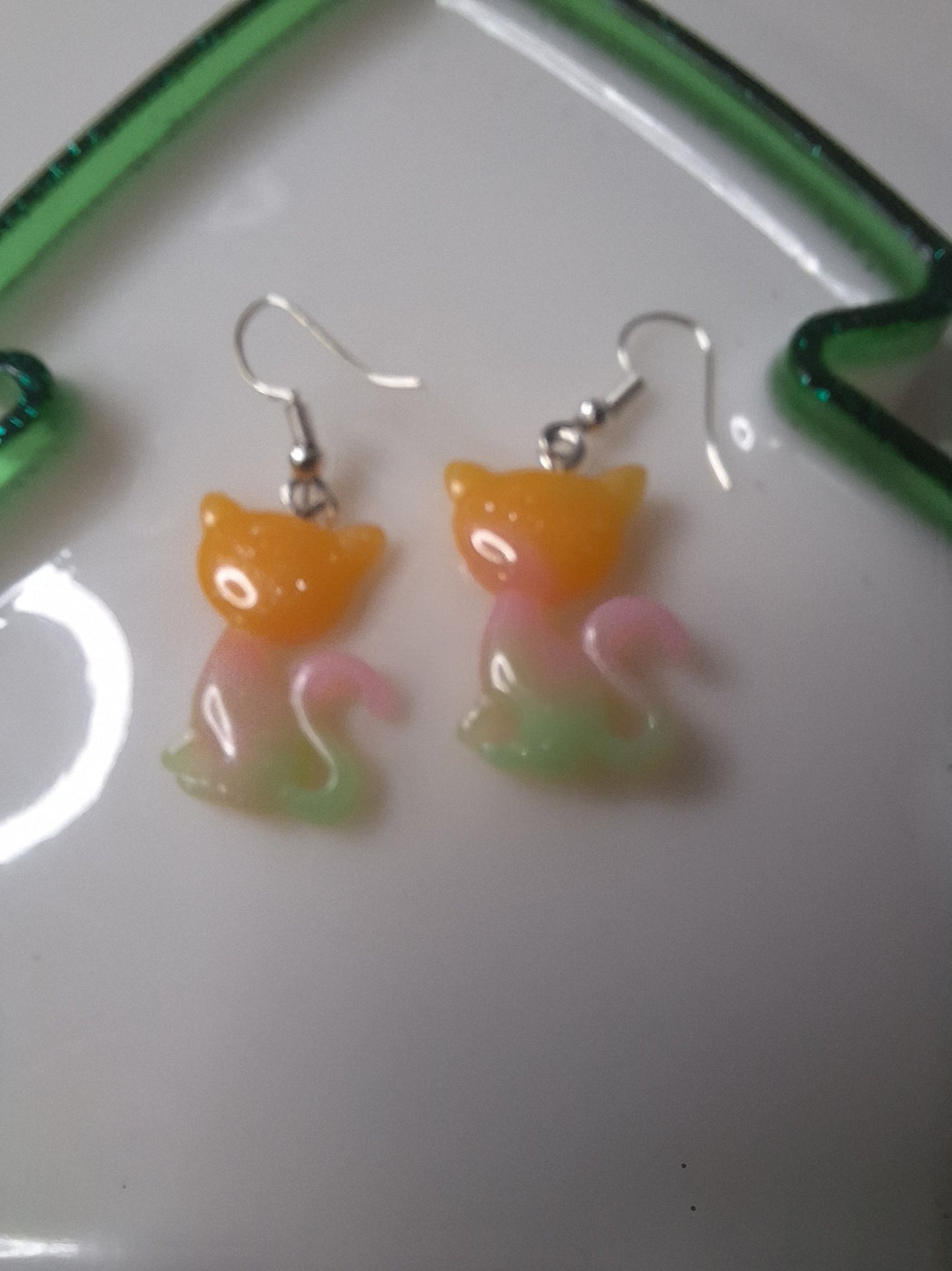 Boucles d'oreilles chat