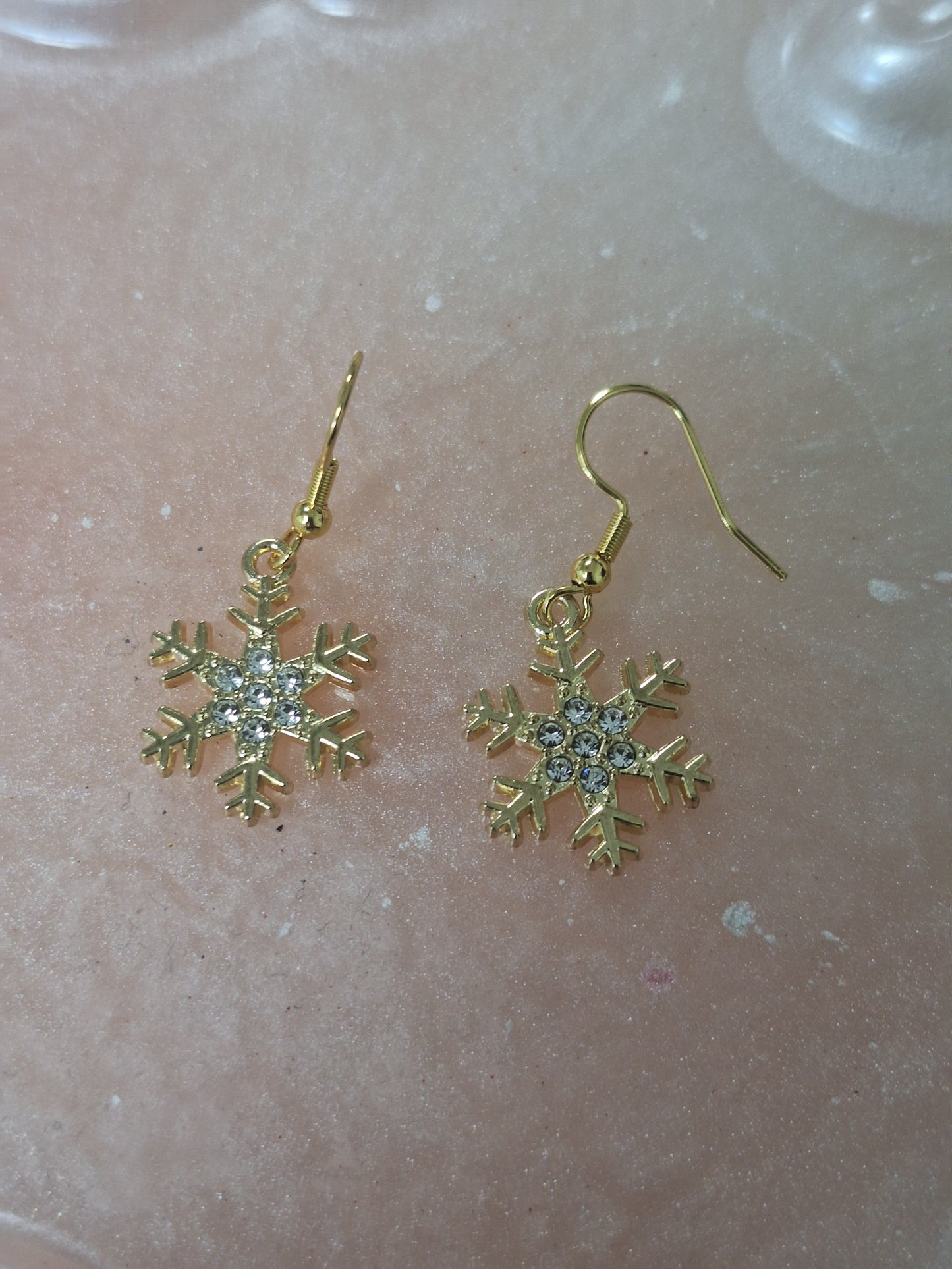 Boucles d'oreilles flocon de neige