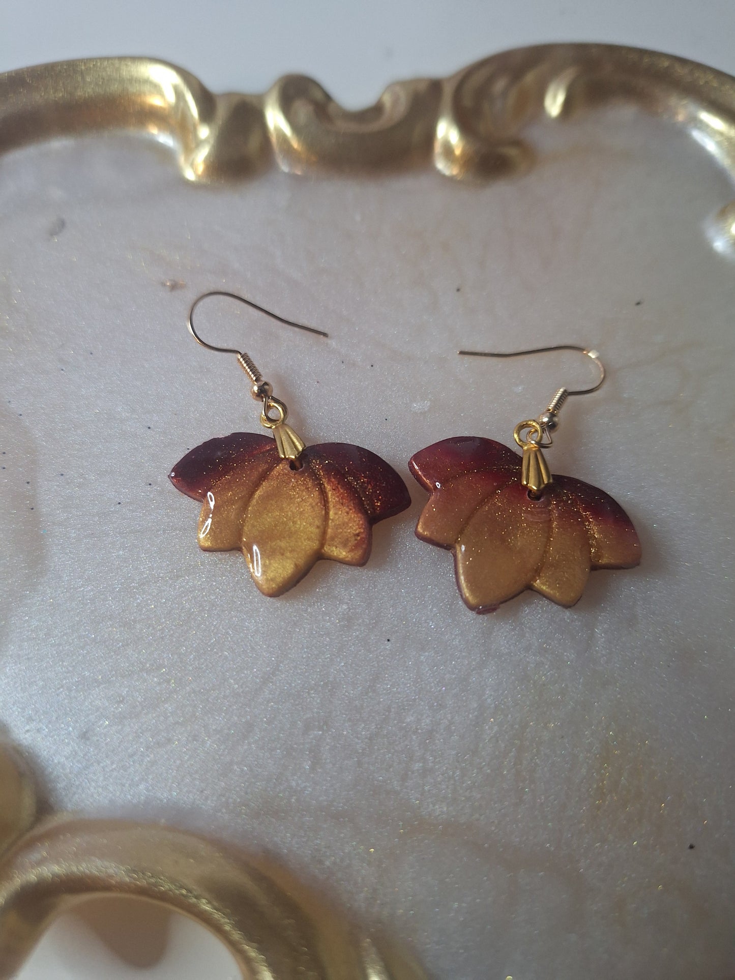 Boucles d'oreilles fleur de lotus