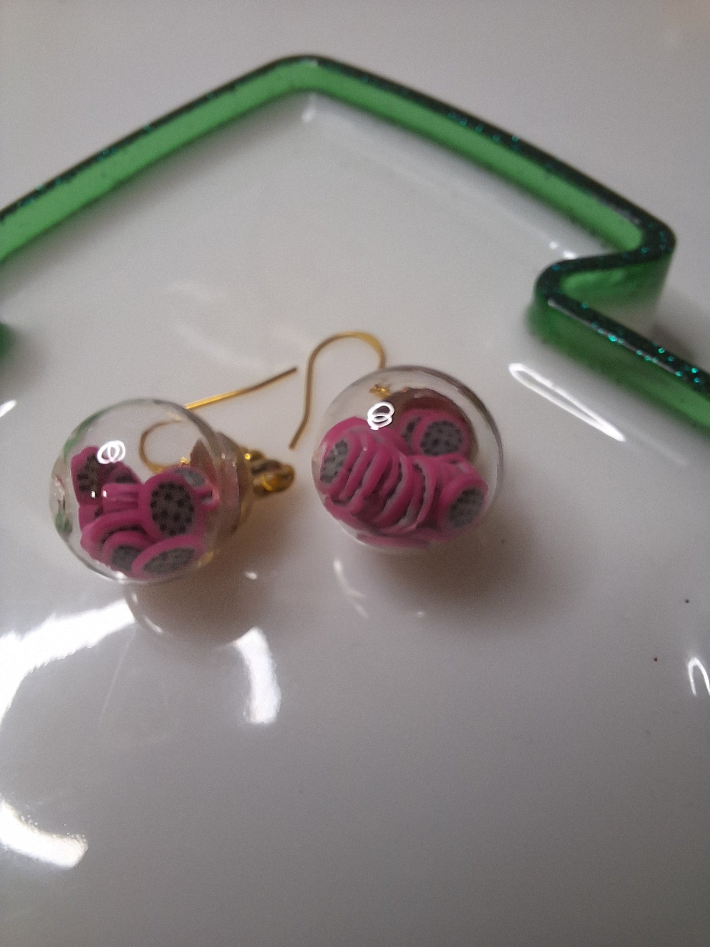Boucles d oreilles globe fruit